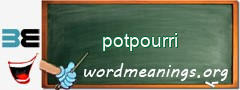 WordMeaning blackboard for potpourri